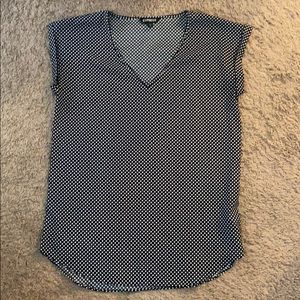 Black & White Polka Dot was Express Blouse